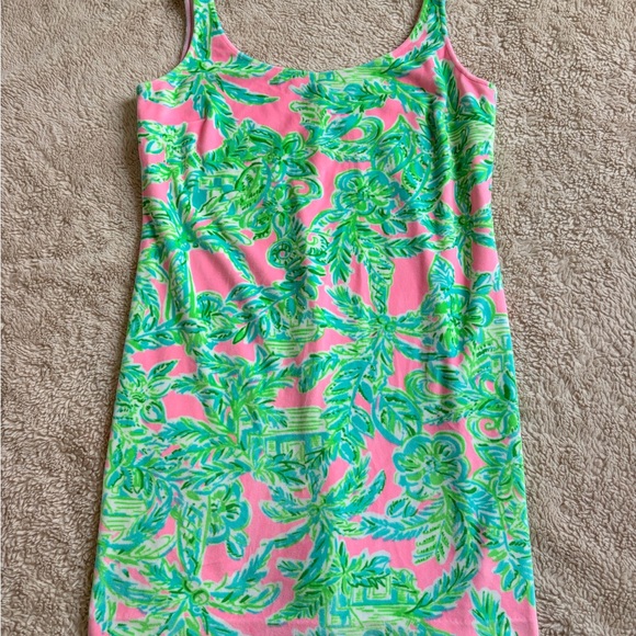 Lilly Pulitzer Dresses & Skirts - Lilly Pulitzer Pink and Green Floral Dress